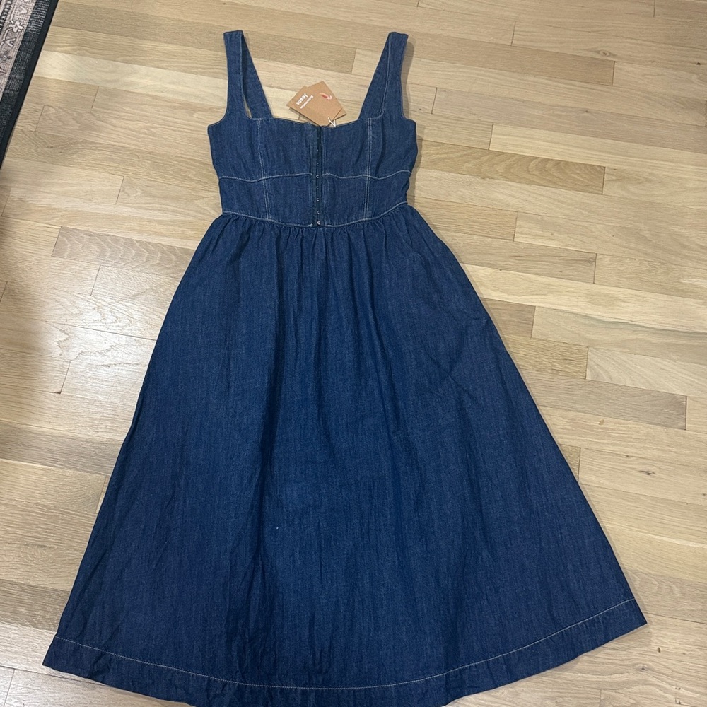 Reformation Denim Midi Dress - Picture 3 of 4